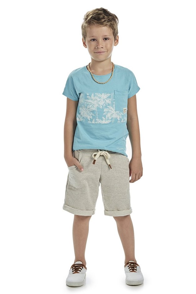 Bermuda Infantil Masculina em Moletom