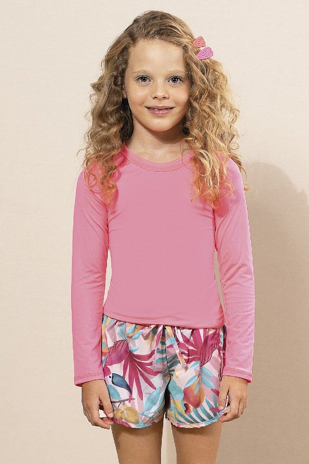 Shorts Moda Praia Infantil Feminina Shorts Infantil Menina Em Tactel