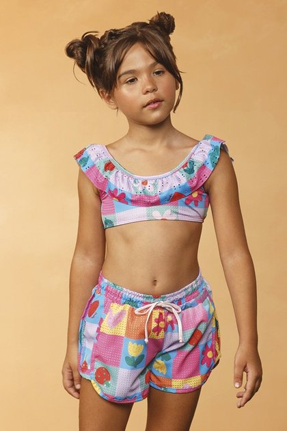 Short Infantil Menina – Leve, Colorido e Confortável