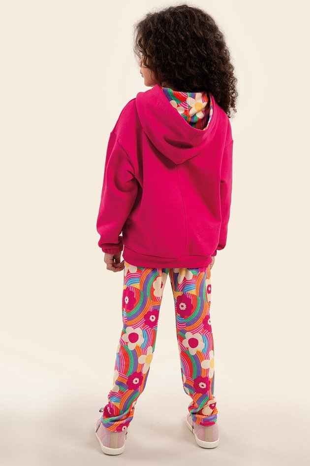 Conjunto Infantil Menina Moletom Felpado e Plush