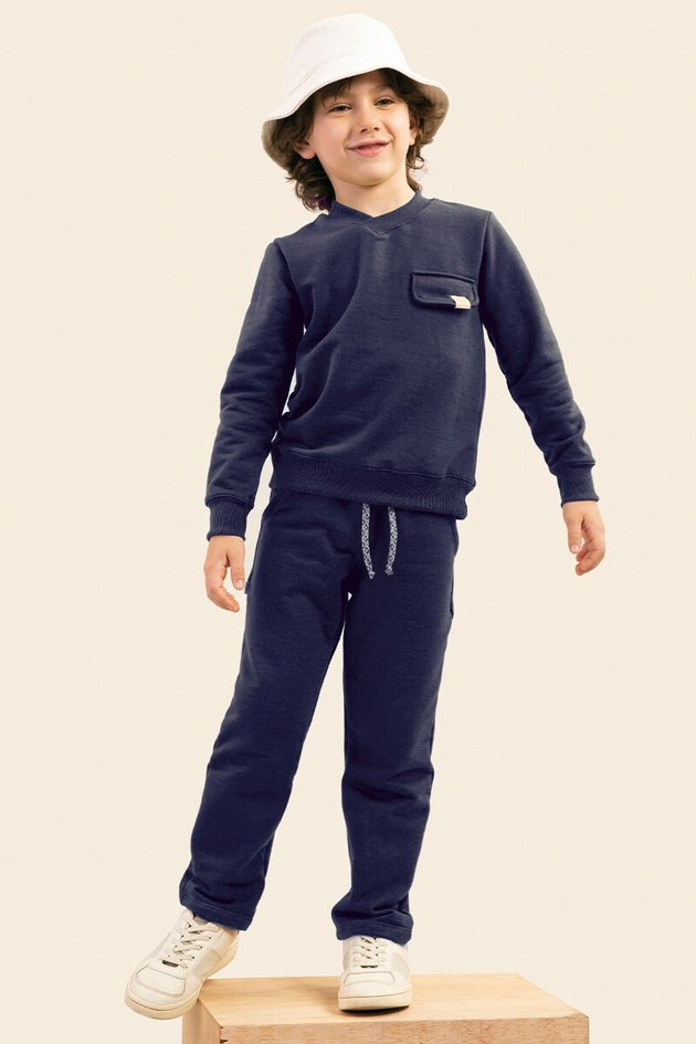 Calça Jogger Tmx Roupas Infantil Casaco Moletom Conjunto Moletom