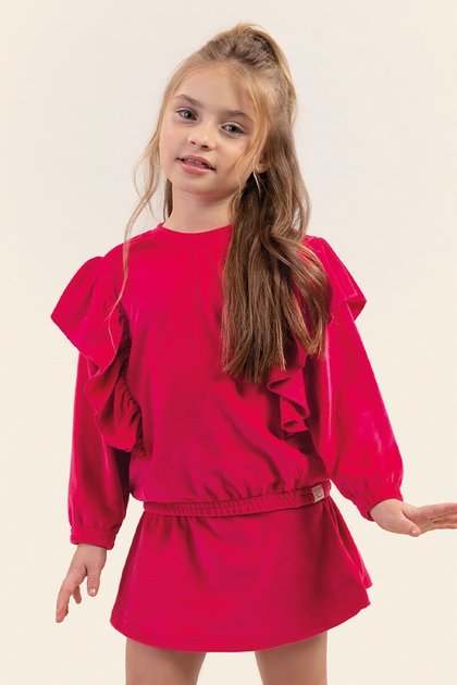 Conjunto Plush Infantil Feminino Confortável Bugbee