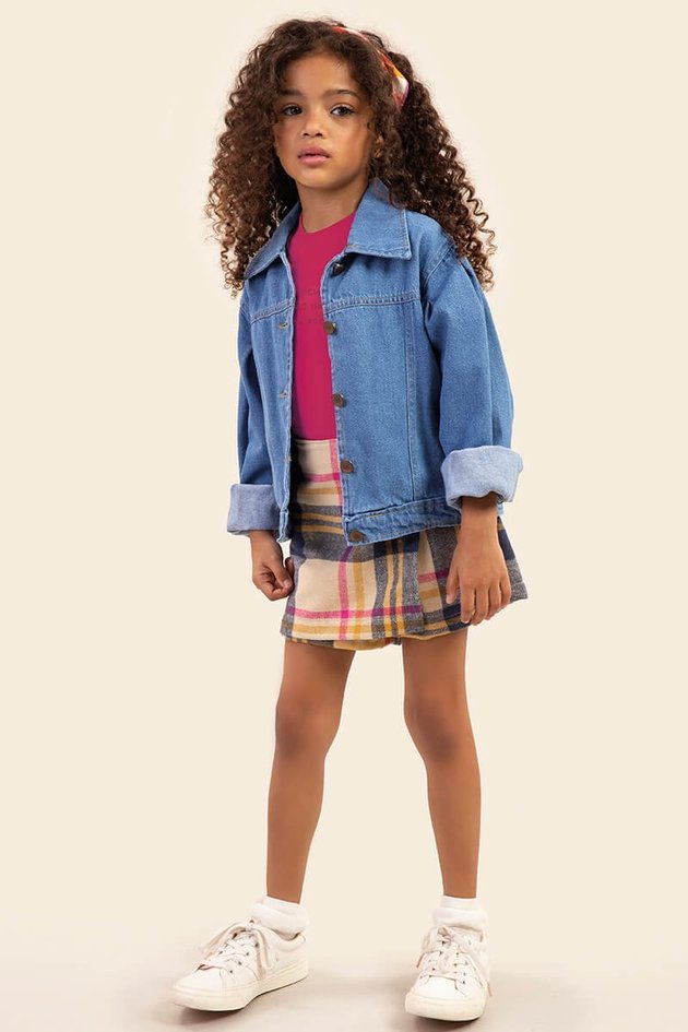 Jaqueta Infantil Menina Jeans