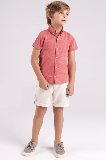 13825 camisa tecido algodao moda infantil menino maca frente