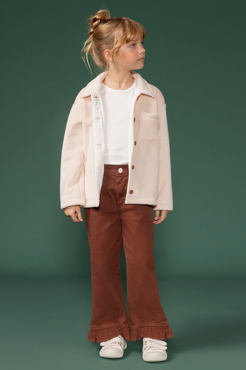 Jaqueta Infantil Menina em Cotelê